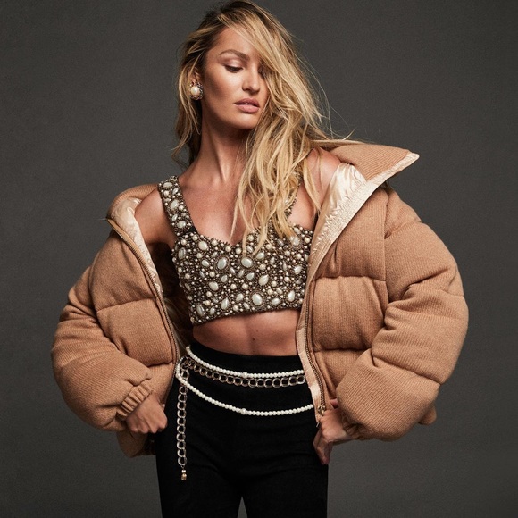 NICOLE BENISTI Kensington Cashmere Wool Down Puffer Coat in Rich Caramel - Picture 3 of 15